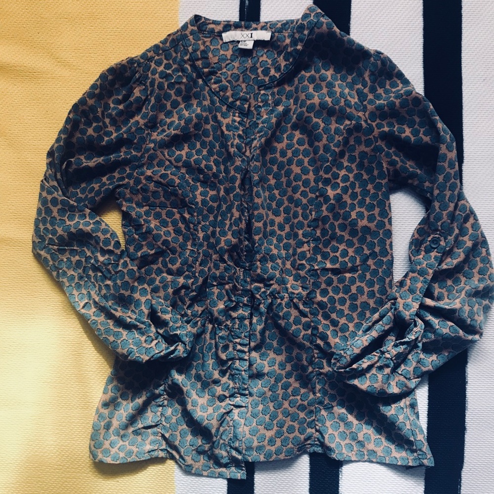 Vintage Style Printed blouse